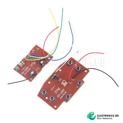 6CH Remote Control High Quality 27MHz Circuit PCB Transmitter Receiver  Board For RC Car Remote Control Toys Parts