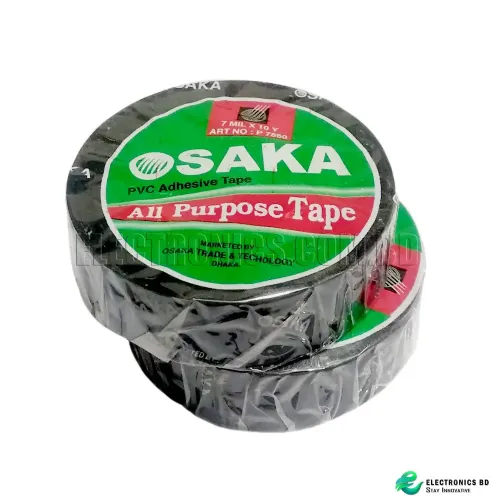 Osaka PVC Tape For Electric Wire Wrapping / Black tape (1 Pcs)