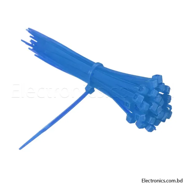 Cable Wire Zip Ties (Blue) 3*100mm Self Locking Nylon Cable Tie (10 pcs)