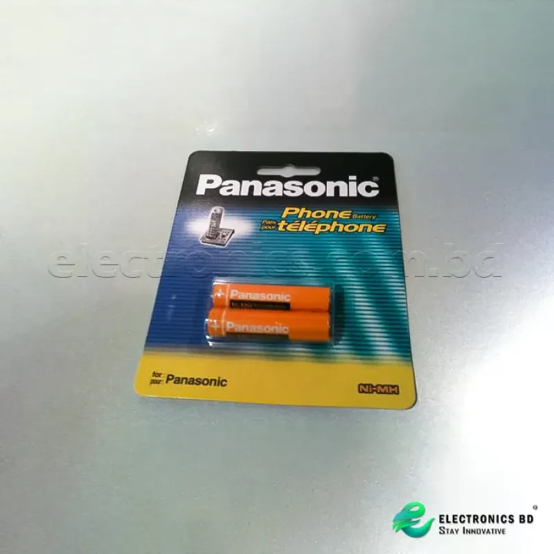Panasonic 2x AAA 1.2V 630Mah Rechargeable Battery for Cordless Phone HHR-65AAAB